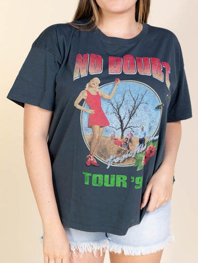 washed black vintage tour tee