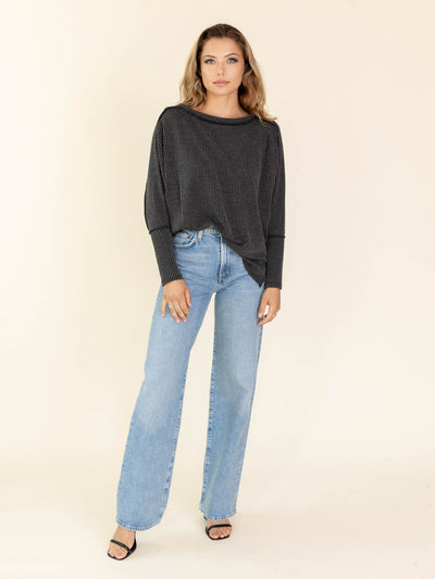 black dolman sweater