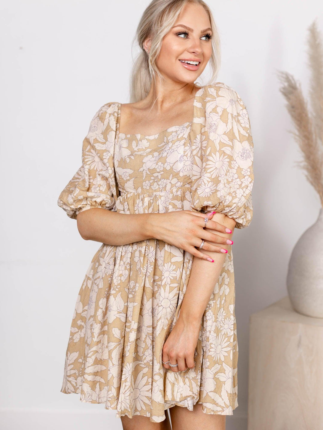 by together neutral floral dress