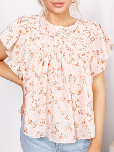 floral print top