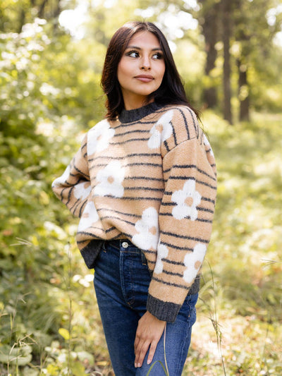 boxy stripe sweater