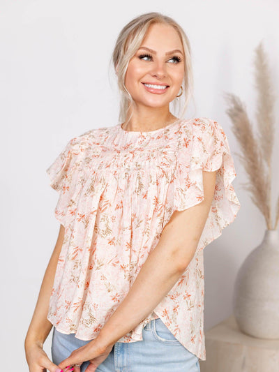 floral print blouse