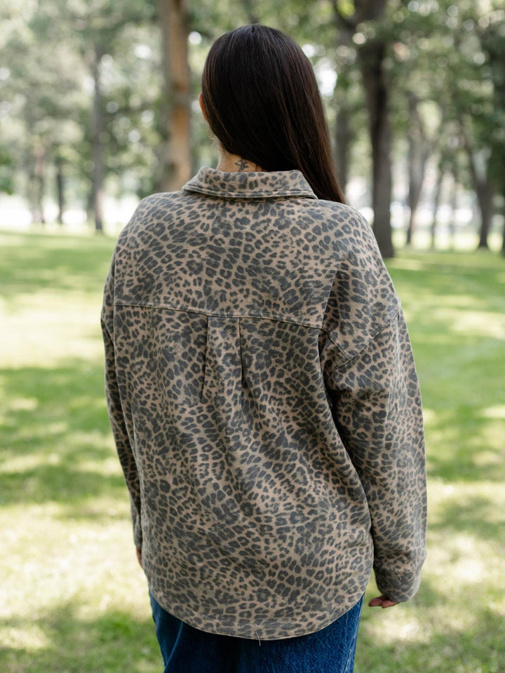 leopard print shacket