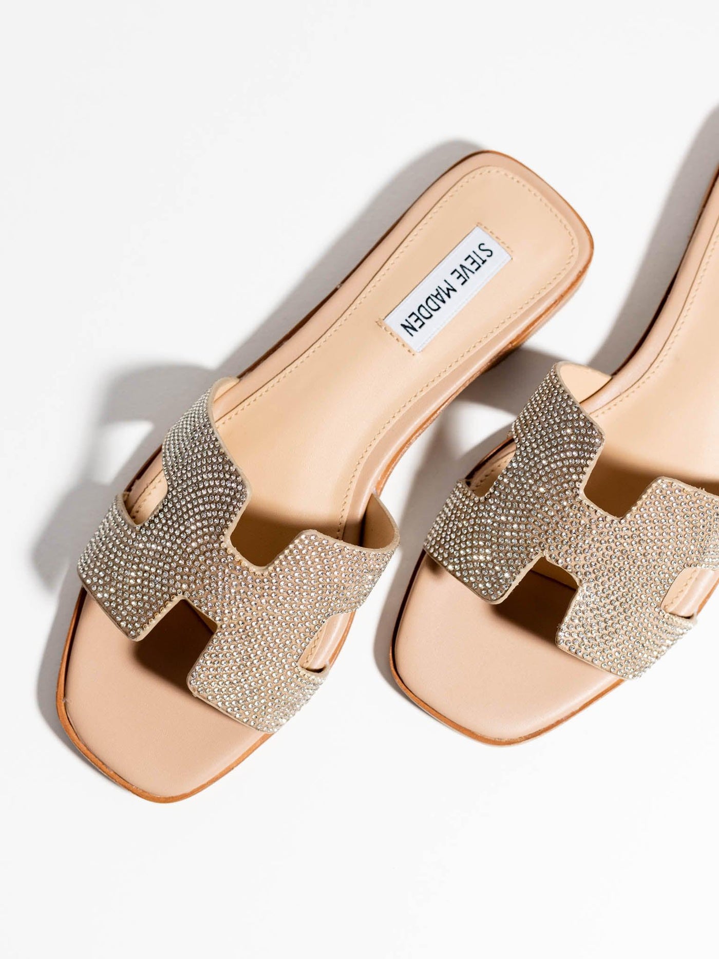 glitzy cut out sandal