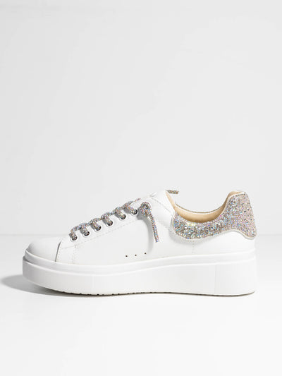 rhinestone lace up sneaker