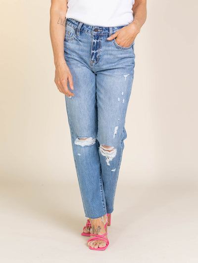 distressed hidden denim
