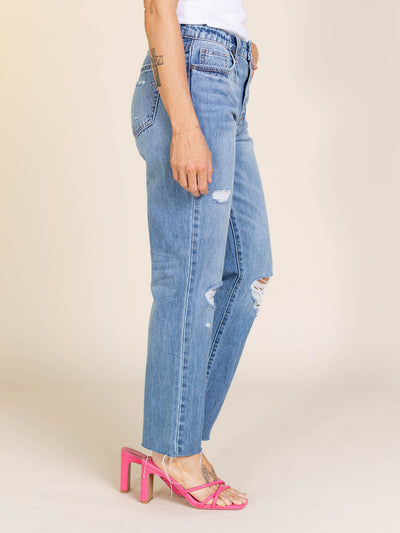 destructed denim