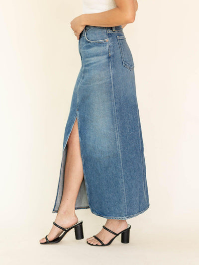agolde denim skirt