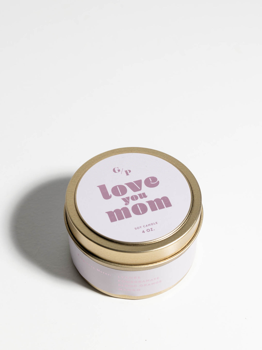love you mom candle