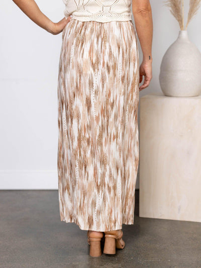 long neutral skirt