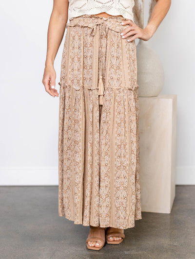 paisley print skirt
