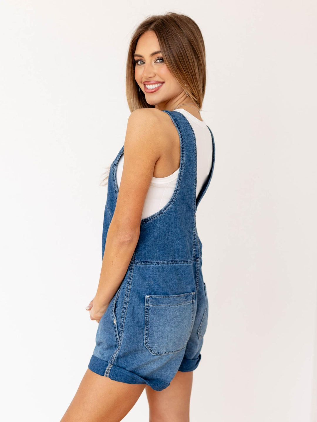 washed shortalls