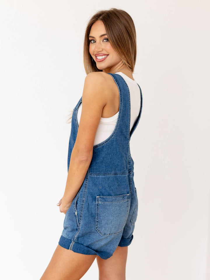 washed shortalls