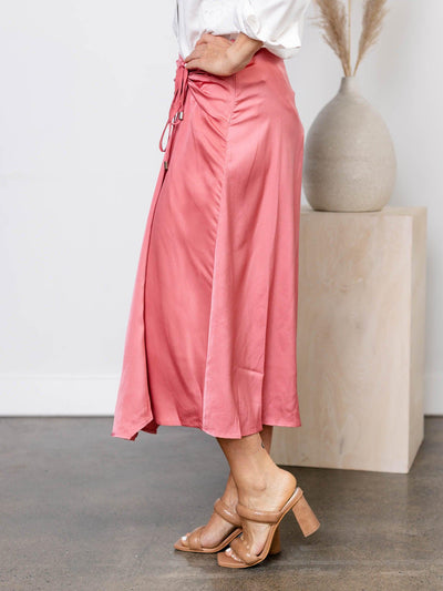 colored midi skirt