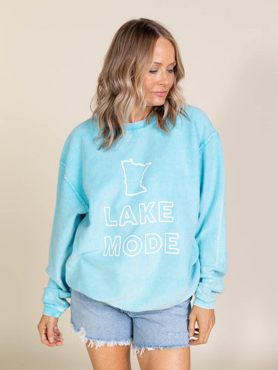 bright blue lake sweatshirt