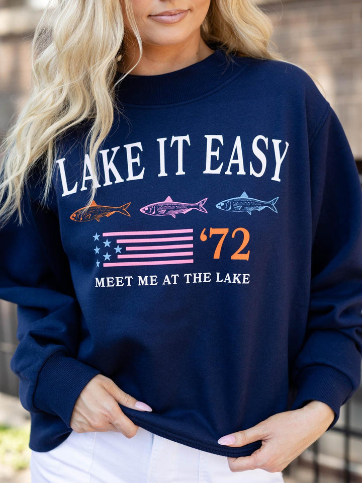 Lake It Easy Mockneck Sweatshirt
