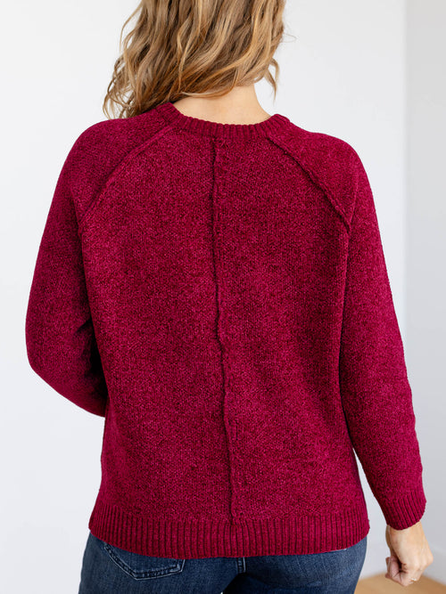 rich wine soft sweater
