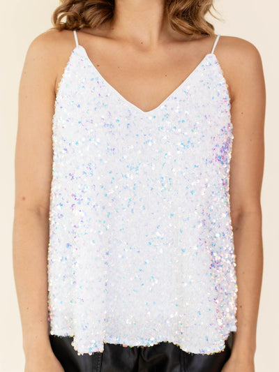 double v-neck cami