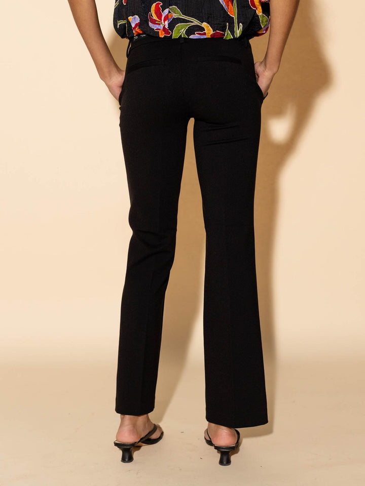 black bootcut flare trouser