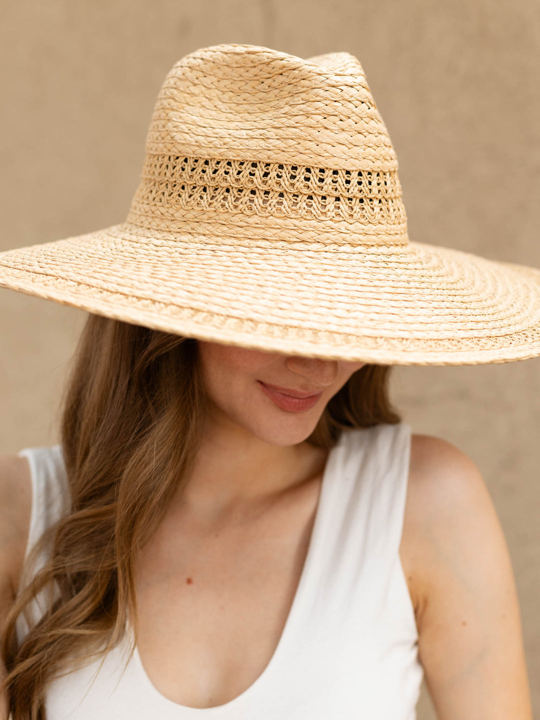 Boho Flat Brim Straw Hat