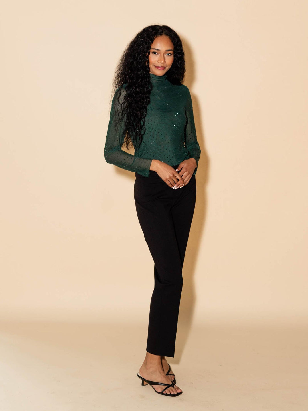 black trouser pants
