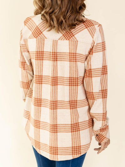 rust shirt jacket
