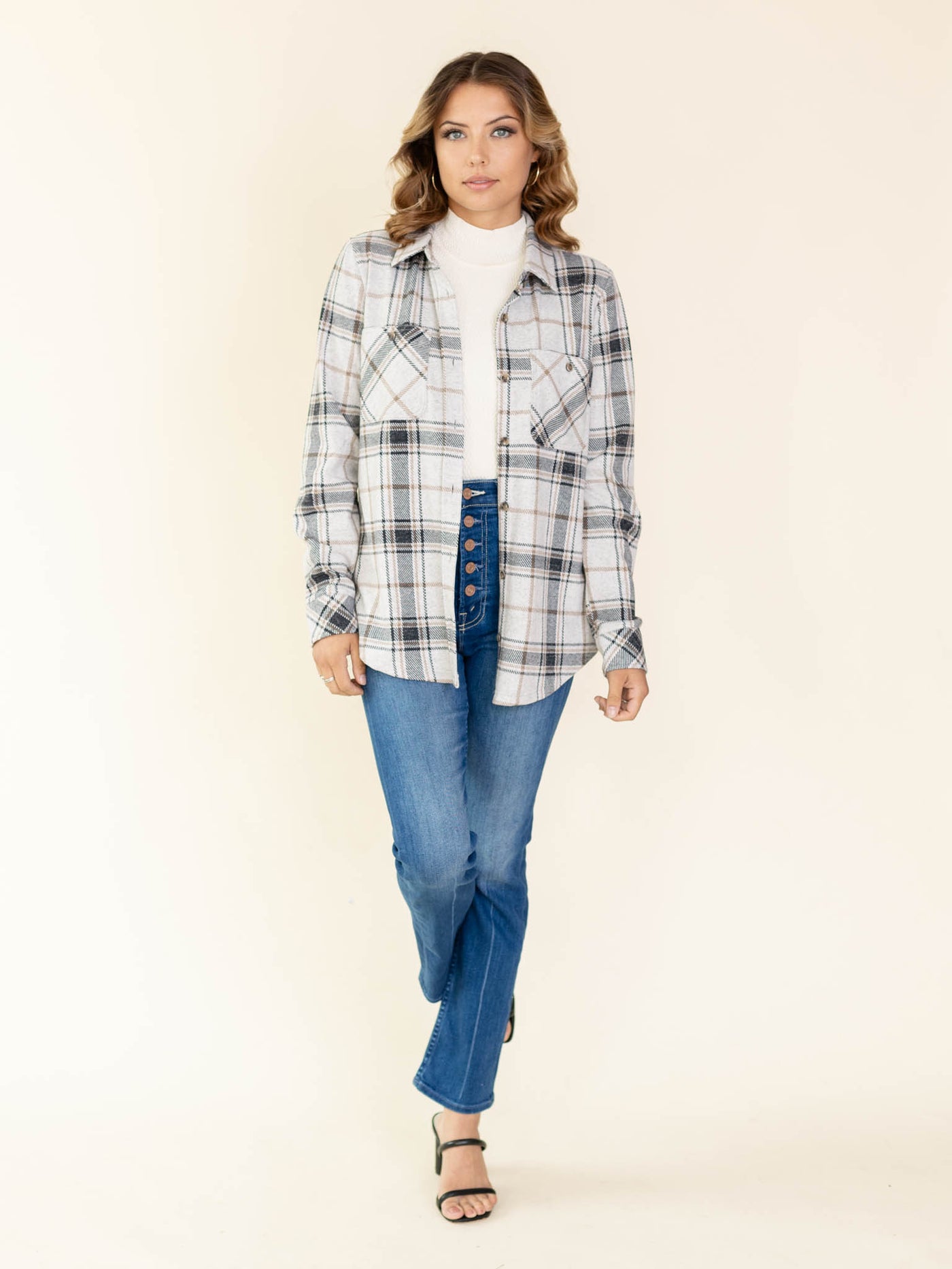 collared plaid shirt