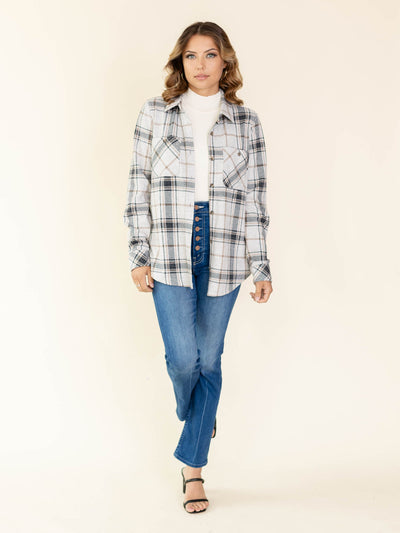 collared plaid shirt