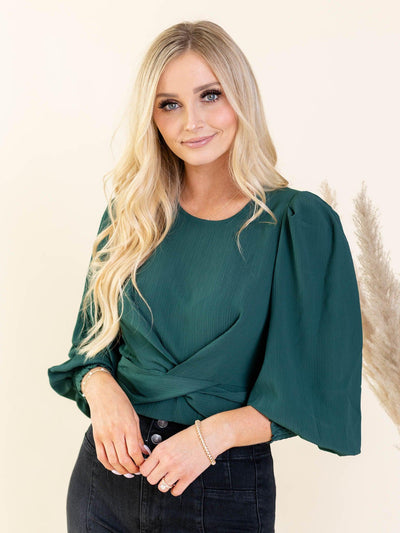 wrap style blouse