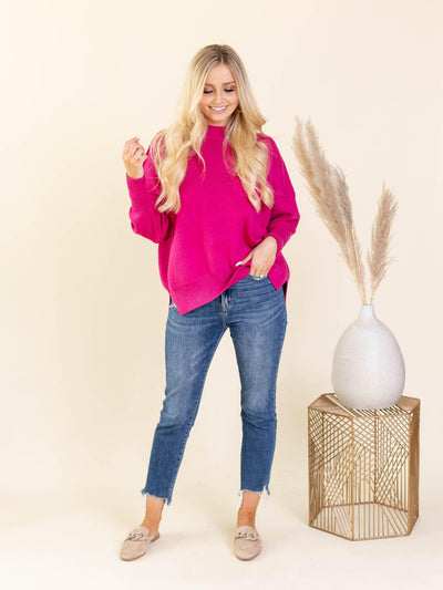 pink sweater