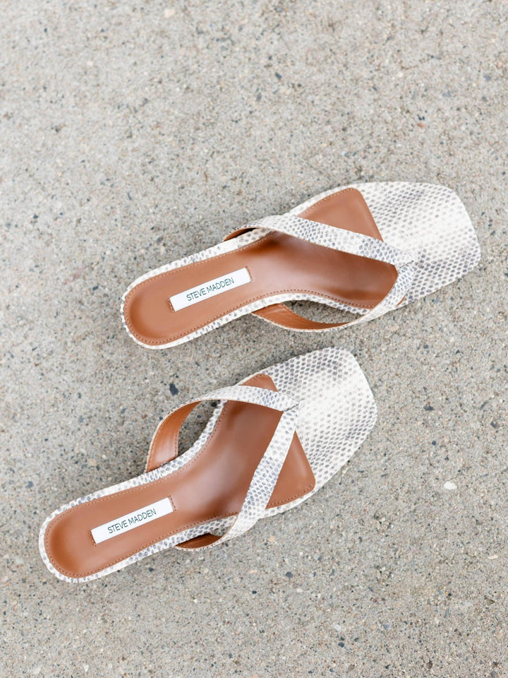 Steve Madden Tracie Sandal - Natural Snake