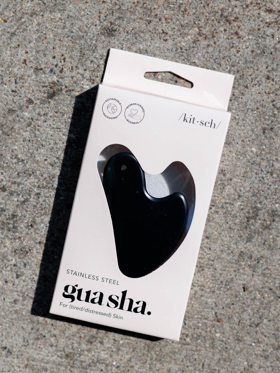 matte black stainless steel gua sha