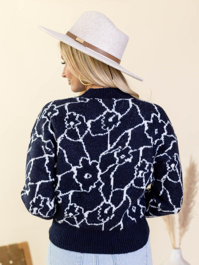 printed short astr sweater