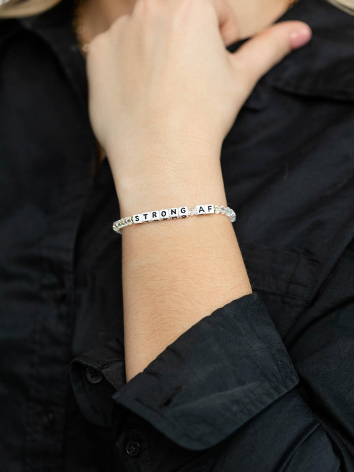 strong af beaded bracelet