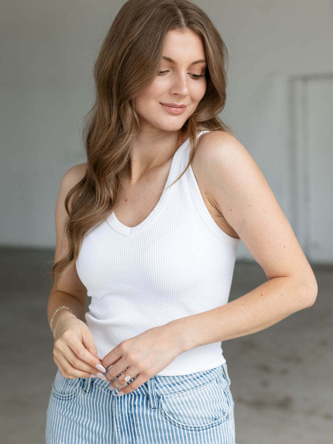 reversible ribbed tank