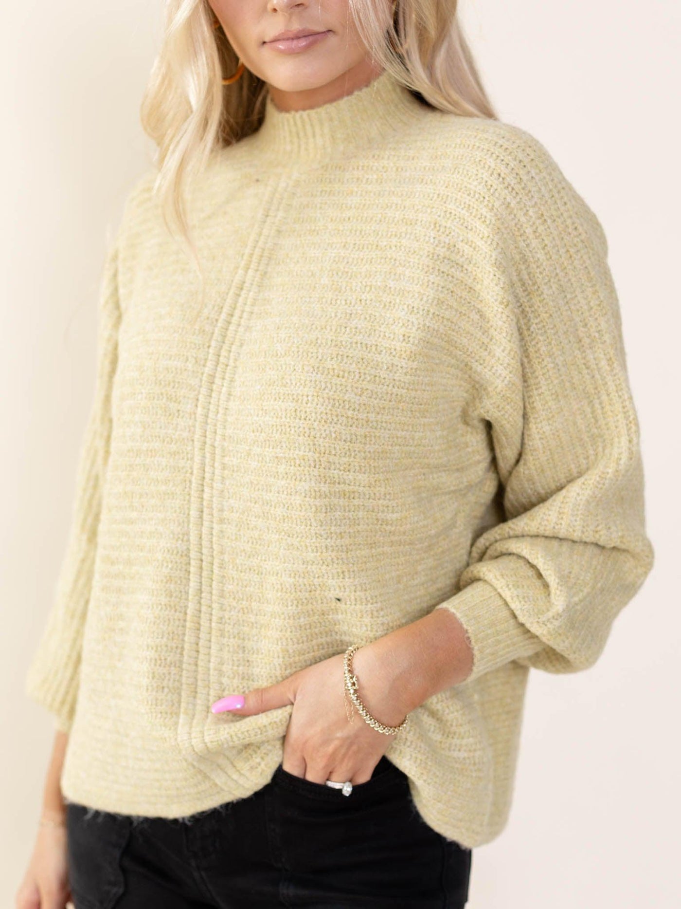 relaxed colored sweater