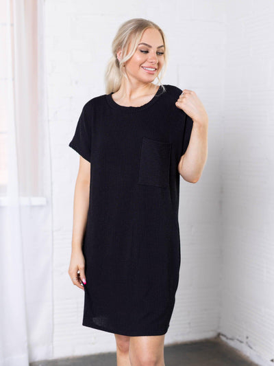 oversized black tshirt dress
