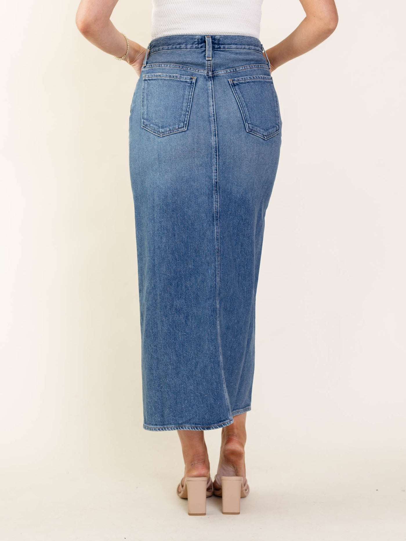 AGOLDE Swing Leif Front Vent Skirt
