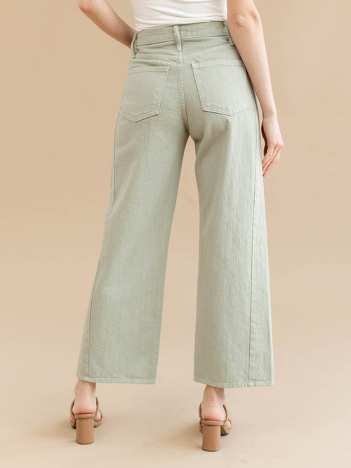 green pants with heels 