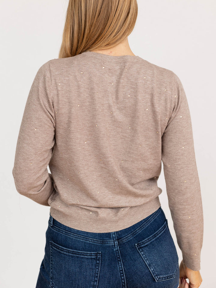 rhinestone sweater cardigan