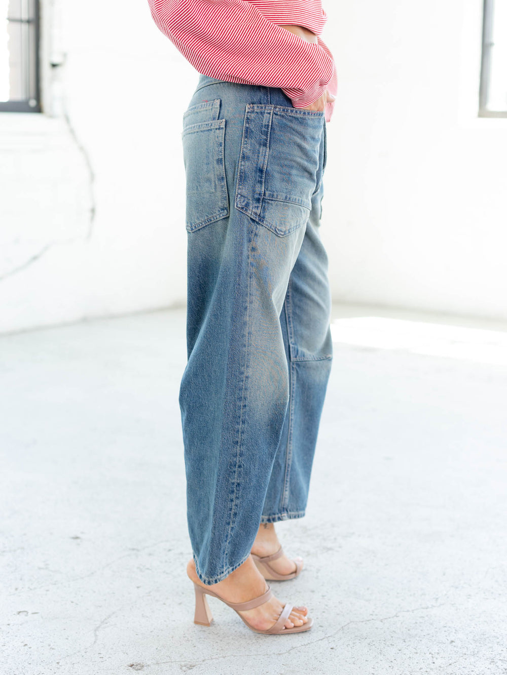 utility pocket boyfriend jean