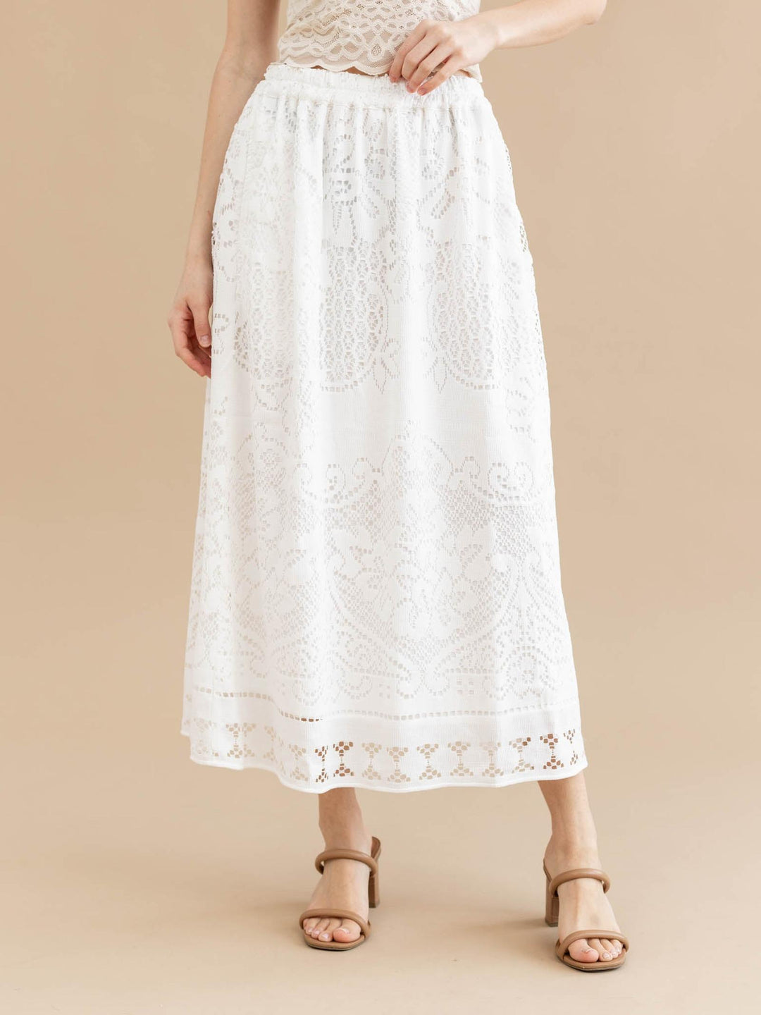 white skirt 