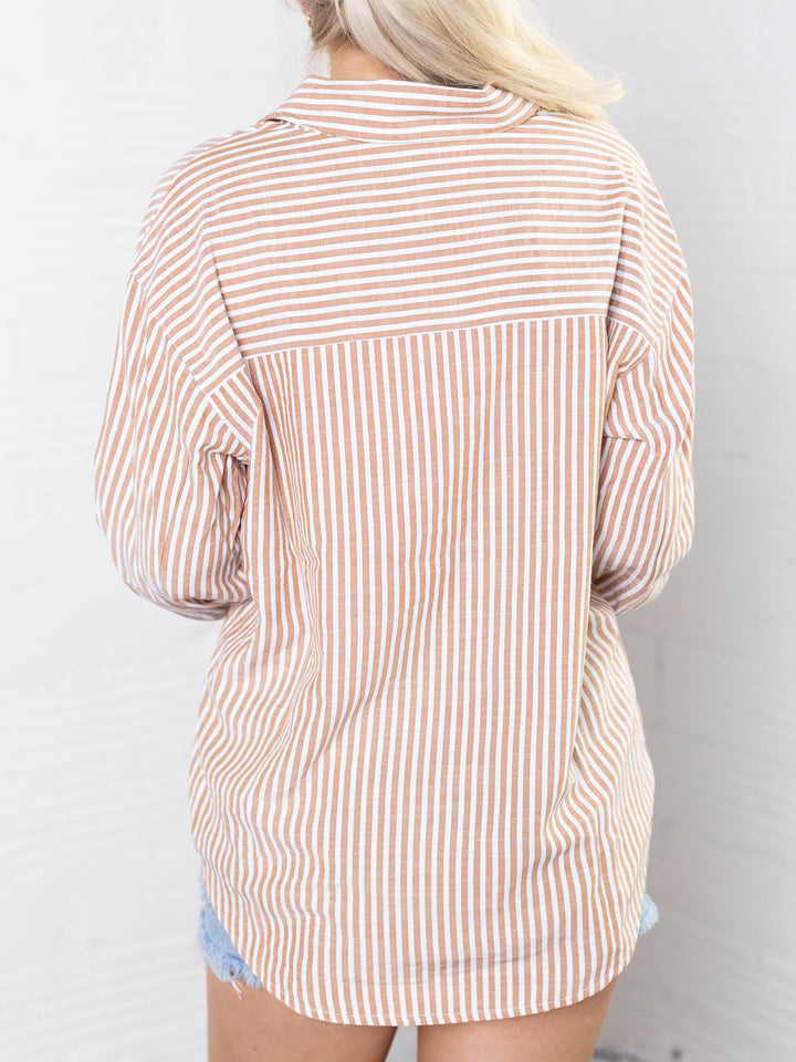 collared stripe shirt