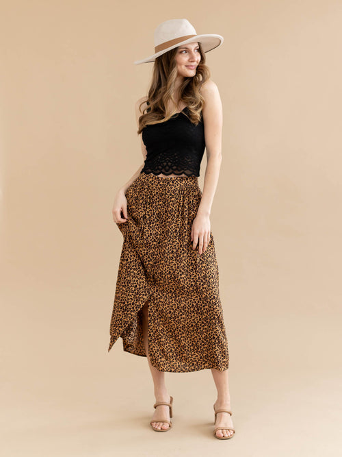 cheetah print skirt