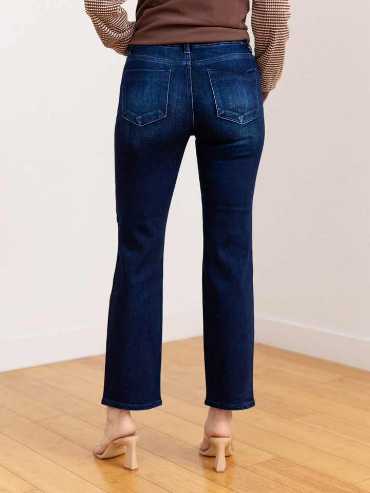 dark wash ankle denim