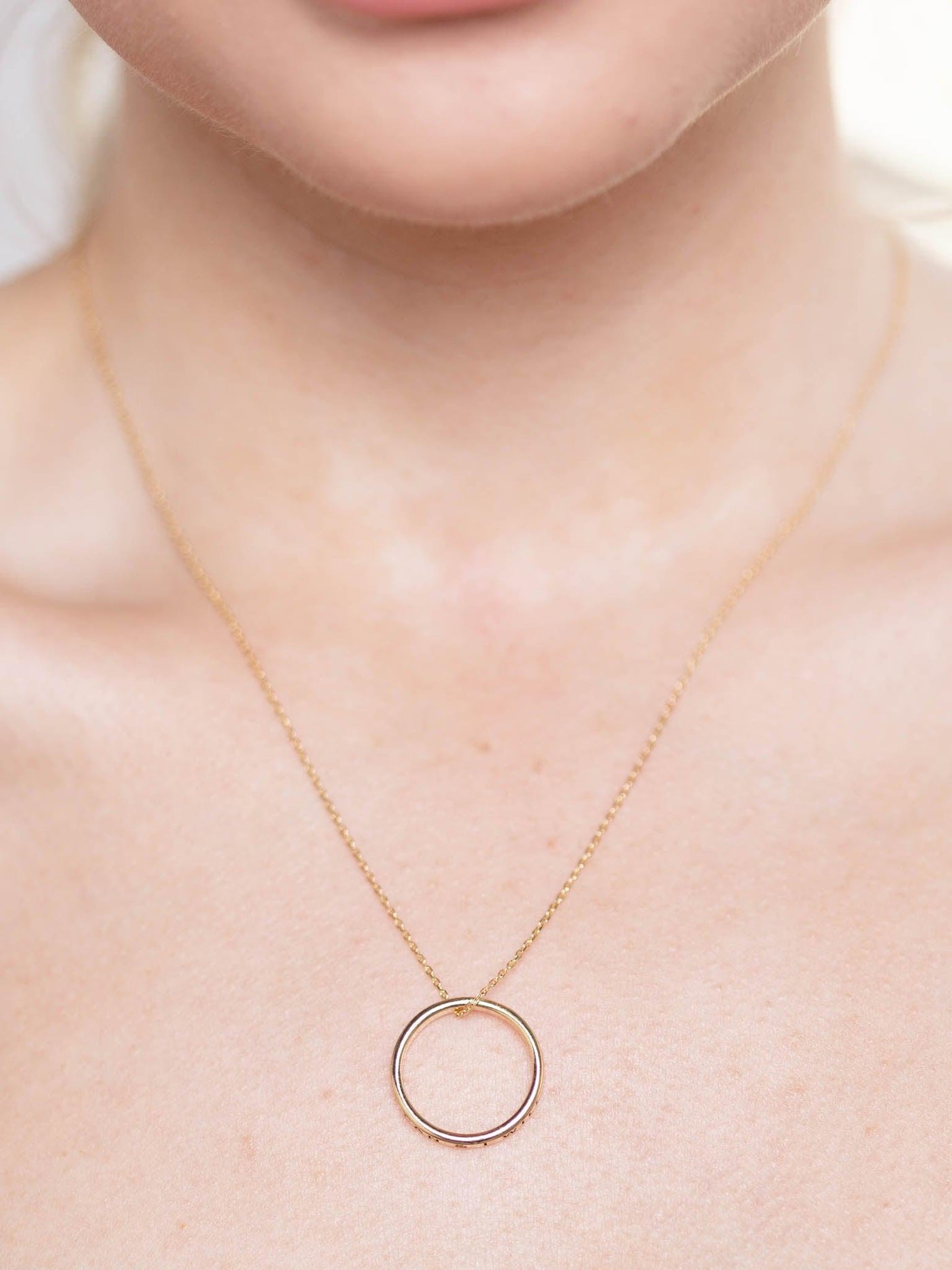 circle ring necklace