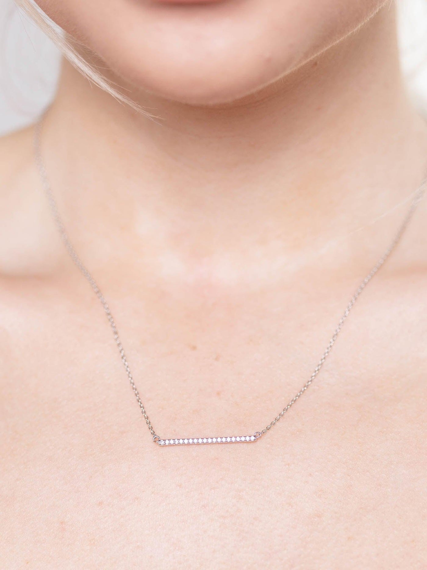 silver necklace