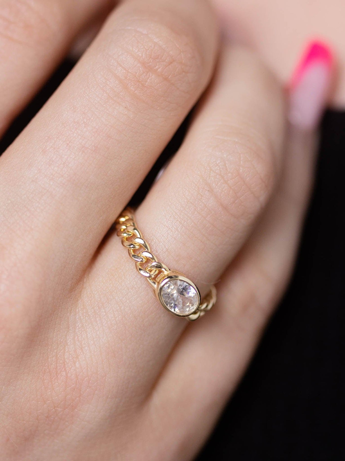 metal chain link ring