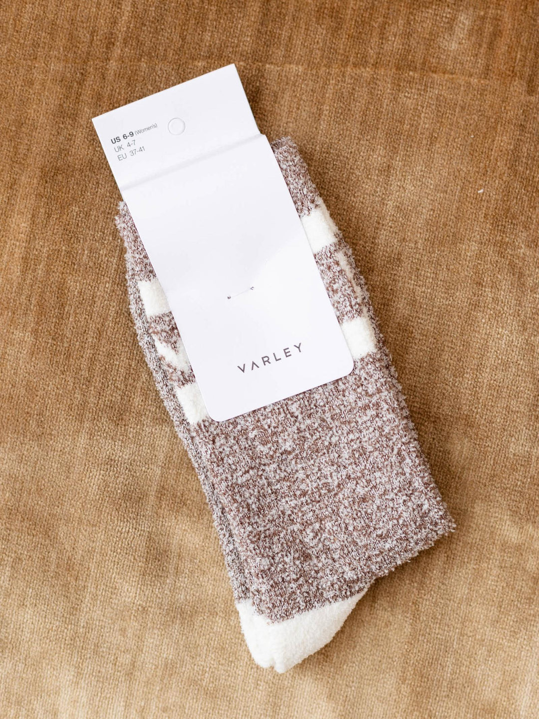 acorn light brown soft tube sock