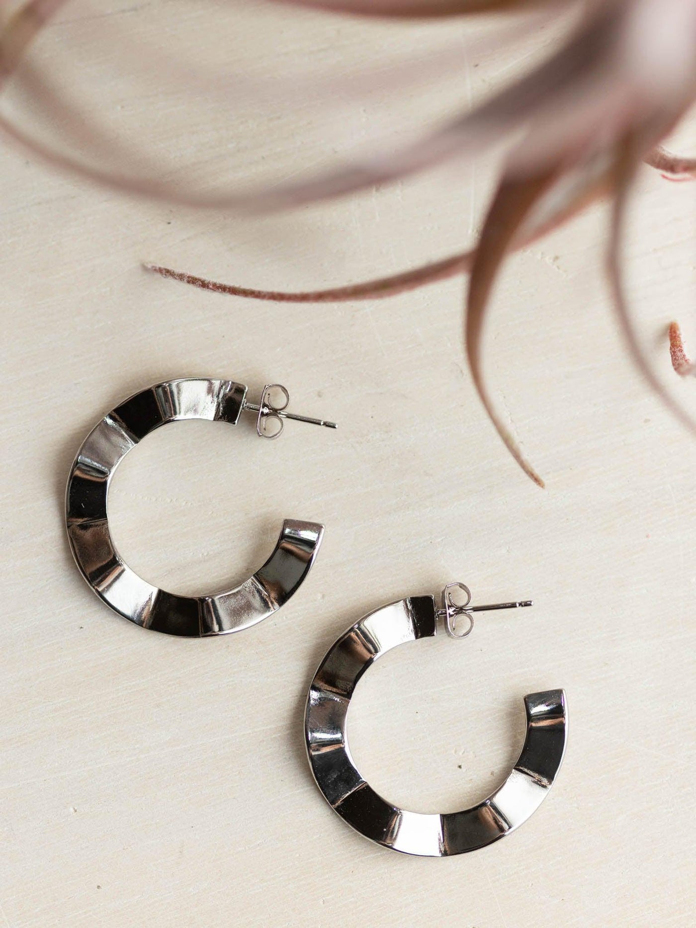 wavy textured earrings